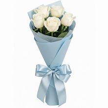 Букет 5 Белых роз Проуд #REPLACE_PRED# Ставрово