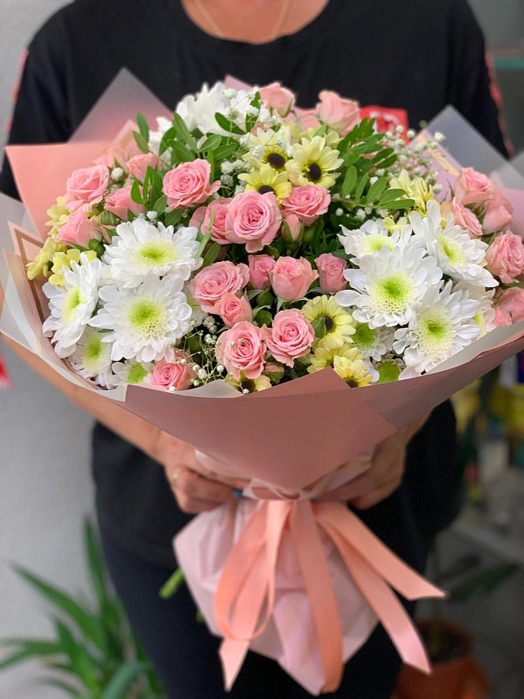 Букет цветов из: Розы и Хризантемы в Ставрово