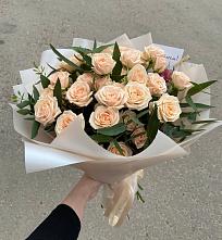 Букет Кремовые розы Латте в Ставрово