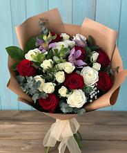 Букет цветов из:  Розы и Альстромерии в Ставрово
