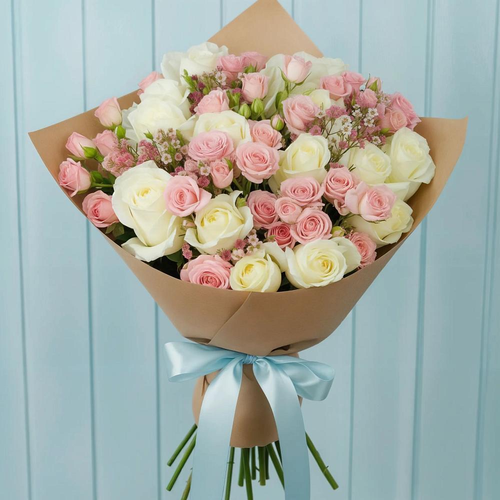 Букет цветов из: Розы в Ставрово