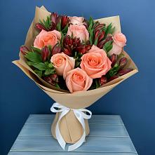 Букет цветов из:  Розы и Альстромерии в Ставрово