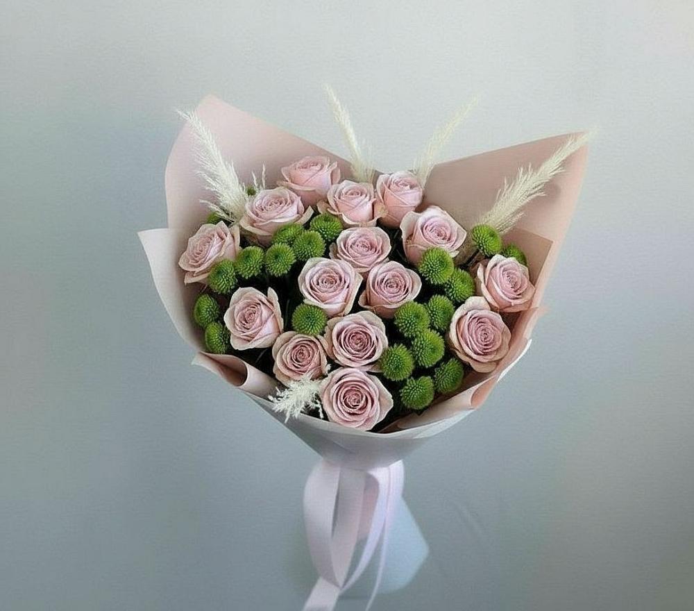 Букет цветов из: Розы и Хризантемы в Ставрово