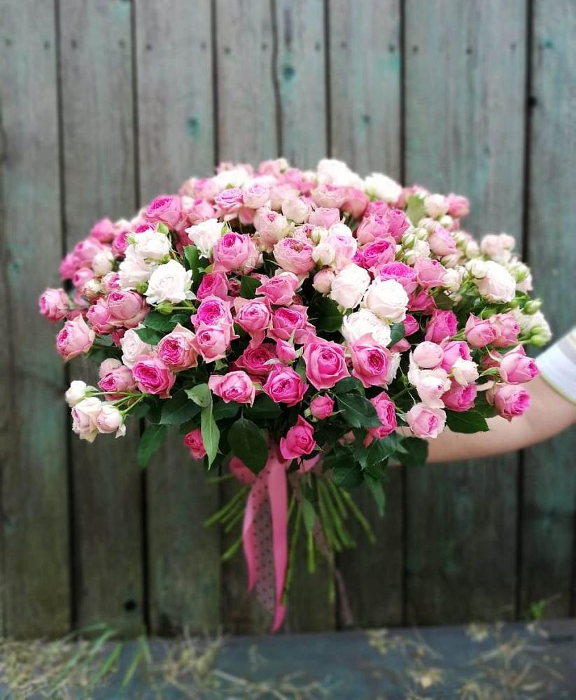 Букет Розовые кустовые розы Натали и Лав Лидия в Ставрово