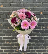Букет цветов из:  Герберы и Хризантемы #REPLACE_PRED# Ставрово