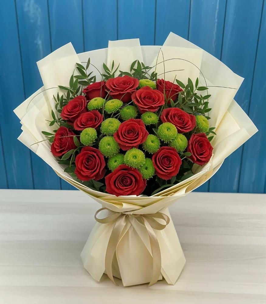 Букет цветов из: Розы и Хризантемы в Ставрово