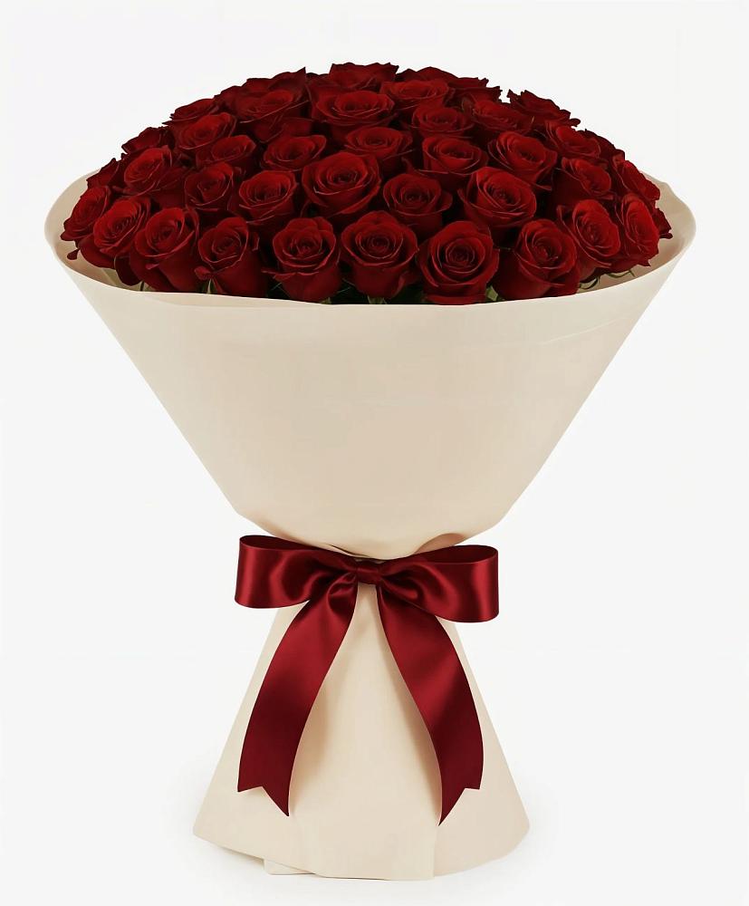 Букет 101 Бордовая роза Блэк Бакарра в Ставрово