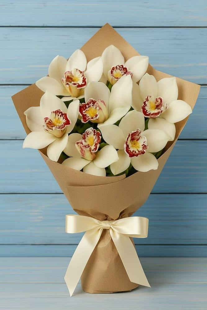 Букет цветов из: Орхидеи и Розы в Ставрово