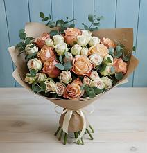 Букет цветов из:  Альстромерии и Розы #REPLACE_PRED# Ставрово